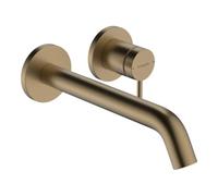 Hansgrohe hansgrohe Mitigeur lavabo monocommande Tecturis S UP, p/mur, bec 225 mm, bronze brossé Quantité:1