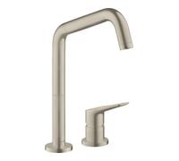 Hansgrohe hansgrohe Mitigeur monocommande 2 trous pour évier 240 Axor Citterio M, nickel brossé Quantité:1