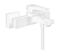 hansgrohe Metropol mitigeur monocommande de bain, montage en saillie, poignée à levier, saillie de 180mm, 32540700, Couleur: blanc mat