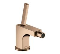 hansgrohe AXOR Citterio Mitigeur monocommande de bidet AXOR Citterio, garniture de vidage, 39210300, Couleur: Rouge poli or