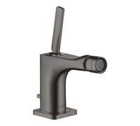 hansgrohe AXOR Citterio E Mitigeur monocommande de bidet avec garniture de vidage, 36120340, Couleur: Chrome noir brossé