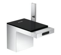 Hansgrohe hansgrohe Mitigeur monocommande bidet Axor MyEdition A 121 mm, avec vidage poussoir, chrome/noir brillant Quantité:1