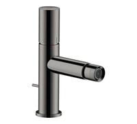 hansgrohe Axor Uno mitigeur de bidet 45200330 projection 124mm, avec poignée zéro, tirette garniture de vidange , chrome noir poli