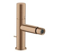Hansgrohe Mitigeur bidet Axor Uno 45200310 124mm, poignée zéro, tirette vidange, or rouge brossé