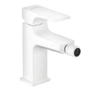 Hansgrohe hansgrohe Mitigeur monocommande bidet Metropol m HG, poussoir-op, bec 129 mm, m-blanc Quantité:1