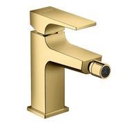 Hansgrohe hansgrohe Mitigeur monocommande bidet Metropol m, poussoir-opérateur, A 129 mm, or poli optique Quantité:1