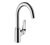 Hansgrohe - Robinet de cuisine Focus M42 220 1 jet 71802000 - Chromé - Bec orientable 360°