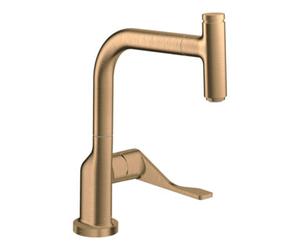 Hansgrohe hansgrohe Mitigeur monocommande évier 230 Axor Citterio avec douchette extractible, bronze brossé Quantité:1