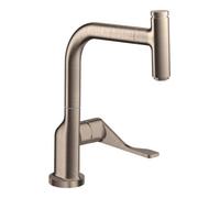 Hansgrohe hansgrohe Mitigeur monocommande évier 230 Axor Citterio avec douchette extractible, nickel brossé Quantité:1