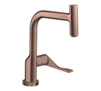 Hansgrohe hansgrohe Mitigeur monocommande évier 230 Axor Citterio avec douchette extractible, or rouge brossé Quantité:1