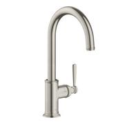 Hansgrohe hansgrohe Mitigeur monocommande évier 260 Axor Montreux, bec pivotant, aspect acier inoxydable Quantité:1