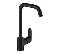 Mitigeur d'évier - bec haut carré - Noir Mat - Focus HANSGROHE