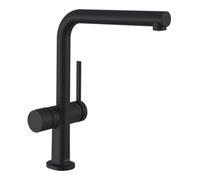 Hansgrohe hansgrohe Mitigeur monocommande évier 270 Talis M54, vanne d'arrêt, 1jet, noir mat Quantité:1