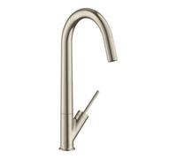 Hansgrohe hansgrohe Mitigeur monocommande évier 300 Axor Starck avec bec pivotant, nickel brossé Quantité:1