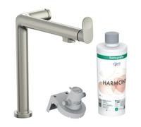 hansgrohe Aqittura M91 robinet de cuisine 76802800 1jet, kit de démarrage, finition en acier inoxydable