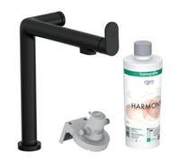 hansgrohe Aqittura M91 mitigeur de cuisine 76802670 1jet, kit de démarrage, noir mat