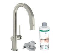 hansgrohe Aqittura M91 robinet de cuisine 76800800 avec bec extractible, 1jet, sBox, kit de démarrage, finition acier inoxydable