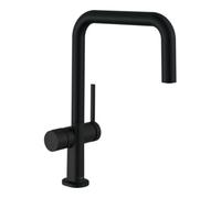 Hansgrohe hansgrohe Mitigeur monocommande évier U 220 Talis M54 avec robinet d'arrêt, 1jet, noir mat Quantité:1