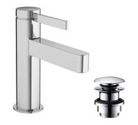 hansgrohe Finoris 100 mitigeur lavabo 76010000 avec push open garniture de vidange , chromé