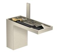 Hansgrohe hansgrohe Mitigeur monocommande lavabo 110 Axor MyEdition A 150 mm, avec vidage poussoir, sans plaque, nickel brossé Quantité:1