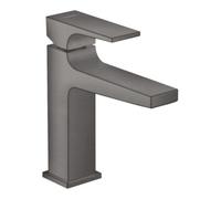 hansgrohe Metropol mitigeur monocommande de lavabo 110, avec poignée, vidage par poussée, saillie 135mm, 32507340, Couleur: noir brossé