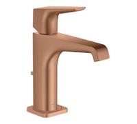 Hansgrohe hansgrohe Mitigeur monocommande lavabo 130 Axor Citterio E A 143 mm, tirette, brossé or rouge Quantité:1