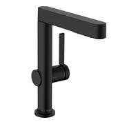 Hansgrohe hansgrohe Mitigeur monocommande lavabo 230 Finoris avec bec extractible 2 jets, poussoir, noir mat Quantité:1
