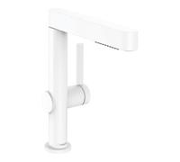 Hansgrohe hansgrohe Mitigeur monocommande lavabo 230 Finoris avec bec extractible 2 jets, vidage poussoir, blanc mat Quantité:1