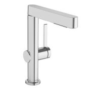 hansgrohe Finoris mitigeur lavabo 76063000 avec douchette extractible 2jet et push-open garniture de vidange , chromé