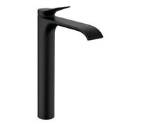 hansgrohe Vivenis, Mitigeur monocommandé 250 pour lavabo sans vidage, saillie 191 mm, 75042670, Couleur: Noir Mat