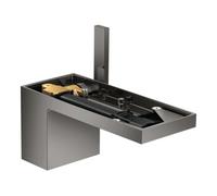 Hansgrohe hansgrohe Mitigeur monocommande lavabo 70 Axor MyEdition A 151 mm, avec vidage poussoir, sans plaque, chromé mat bleu Quantité:1