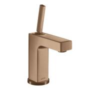 Hansgrohe hansgrohe Mitigeur monocommande lavabo Axor Citterio 110 A 104 mm, avec poignée à goupille, tirette, chrome mat Quantité:1