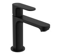 hansgrohe Rebris S Mitigeur monocommandé pour lavabo 110 CoolStart avec vidage à tirette métallique, saillie 133 mm, 72527670, Couleur: Noir Mat