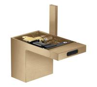 Hansgrohe hansgrohe Mitigeur monocommande pour bidet Axor MyEdition A 121 mm, avec vidage poussoir, sans plaque, bronze brossé Quantité:1