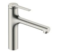 Hansgrohe hansgrohe Mitigeur monotrou pour évier 160 Zesis M33 avec bec extractible, 2 jets, sBox lite, ED Quantité:1