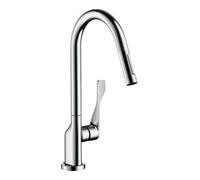 Hansgrohe hansgrohe Mitigeur monotrou pour évier 250 Axor Citterio avec douchette extractible, or rouge brossé Quantité:1