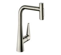 Hansgrohe hansgrohe Mitigeur monotrou Talis Select-M51-300 aspect inox, douchette extractible, 2 jets Quantité:1