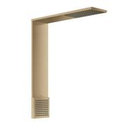 Hansgrohe Module de douche ShowerComposition 12593140 – 250x250 mm, mural, 1 jet, bronze brossé