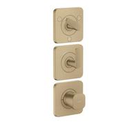 Hansgrohe hansgrohe Module thermostat Axor Citterio C cub cut, bronze brossé, encastré avec rosaces Quantité:1