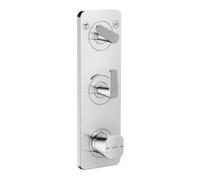 Hansgrohe hansgrohe Module thermostat Axor Citterio C cubic cut, chrome, encastré avec plaque Quantité:1