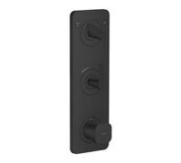 Hansgrohe hansgrohe Module thermostat Axor Citterio C cubic cut, noir mat, encastré avec plaque Quantité:1