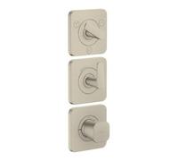 Hansgrohe hansgrohe Module thermostat Axor Citterio C sans structure, nickel brossé, encastré avec rosaces Quantité:1