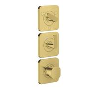Hansgrohe hansgrohe Module thermostatique Axor Citterio C cub cut, or poli optic, encastré avec rosaces Quantité:1