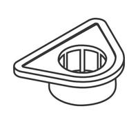 Hansgrohe hansgrohe Plaque de fixation pour mitigeur d'évier Quantité:1