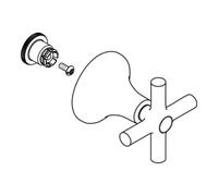 Hansgrohe hansgrohe Poignée croix Axor Terrano chrome Quantité:1