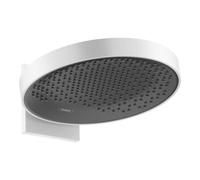 Hansgrohe hansgrohe Pomme de douche Rainfinity 360 Sortie 381 mm, 1 jet, avec raccord mural, blanc mat Quantité:1