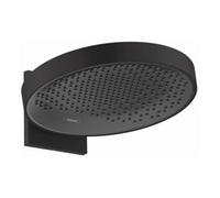 Hansgrohe hansgrohe Pomme de douche Rainfinity 360 Sortie 381 mm, 1 jet, avec raccord mural, mat-noir Quantité:1