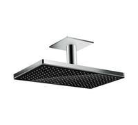 Hansgrohe hansgrohe Pomme de tête Rainmaker Select 460 1j, connexion plafond 100mm, noir/chrome Quantité:1