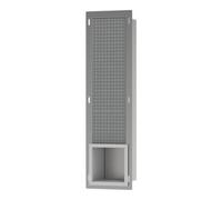 hansgrohe XtraStoris Original Support de papier toilette, Ã encastrer, avec rÃ©servoir pour 6 rouleaux, 140x140x682mm, 56058, Coloris: Blanc mat - 56058700