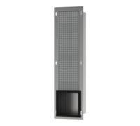 hansgrohe XtraStoris Original Support de papier toilette, à encastrer, avec réservoir pour 6 rouleaux, 140x140x682mm, 56058, Coloris: noir mat - 56058670